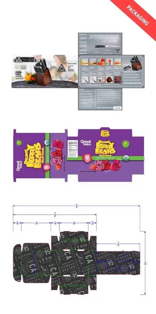 Packaging dielines